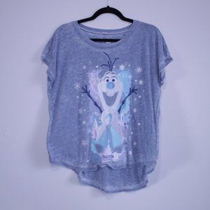 4/$25 Disney Frozen Snow Oloff Graphic T Shirt MED